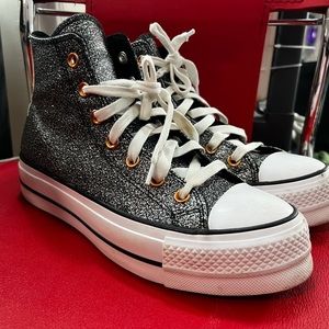 Converse Chuck Taylor All Star Lift Forest Glam Women's Platform Sneakers Size 8